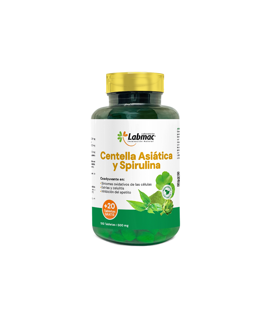 CENTELLA ASIÁTICA Y SPIRULINA *120