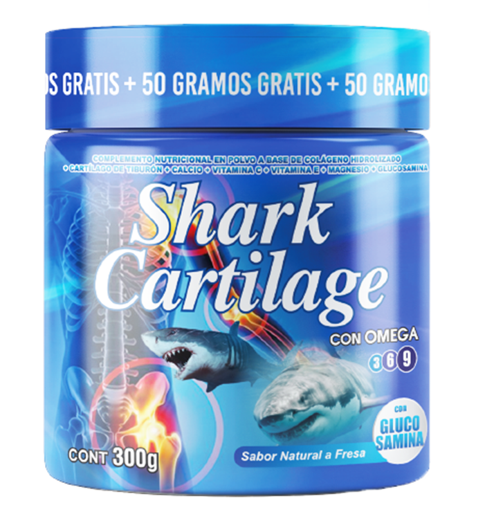 COLAGENO SHARK CARTILAGE 300GR + 50GR (AZUL)