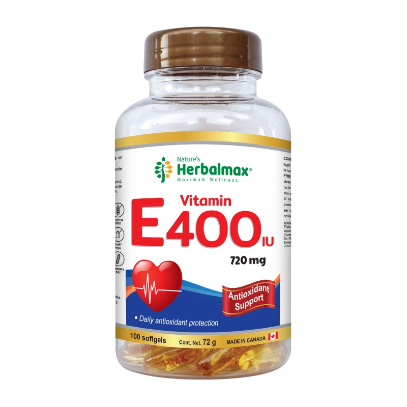 VITAMINA E 400 IU *100 CÁPSULAS HERBAL MAX