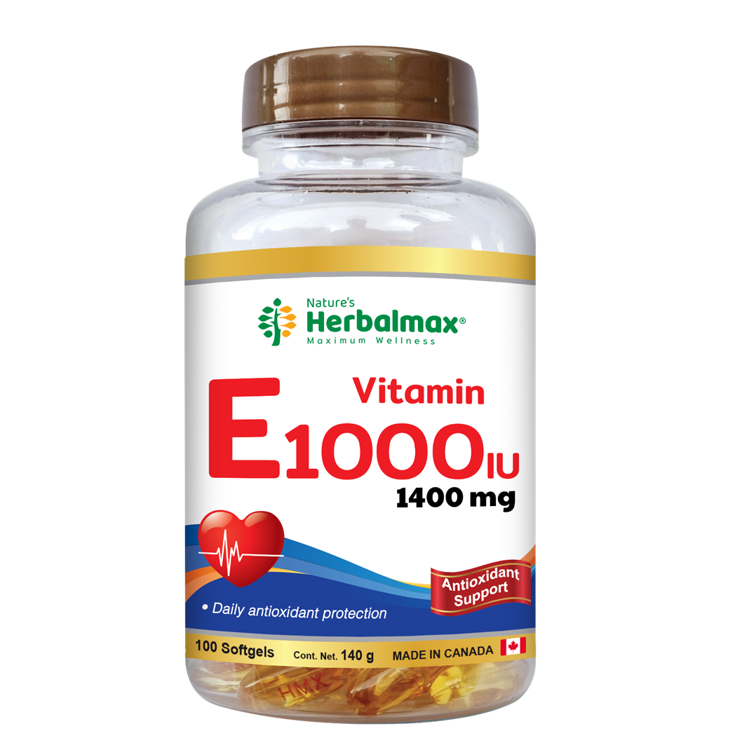 VITAMINA E 1000 IU *100 CÁPSULAS HERBAL MAX