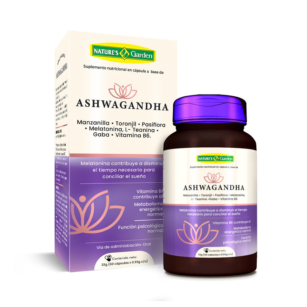ASHWAGANDHA COMPLEX *60 CÁPSULAS NATURES GARDEN