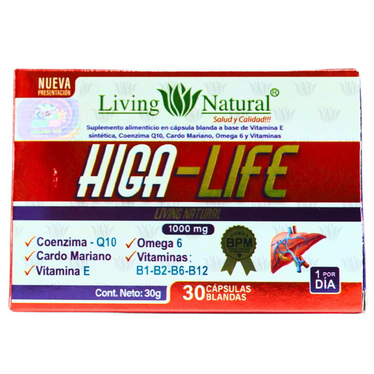 HIGA-LIFE *30 CÁPSULAS BLANDAS LIVING NATURAL