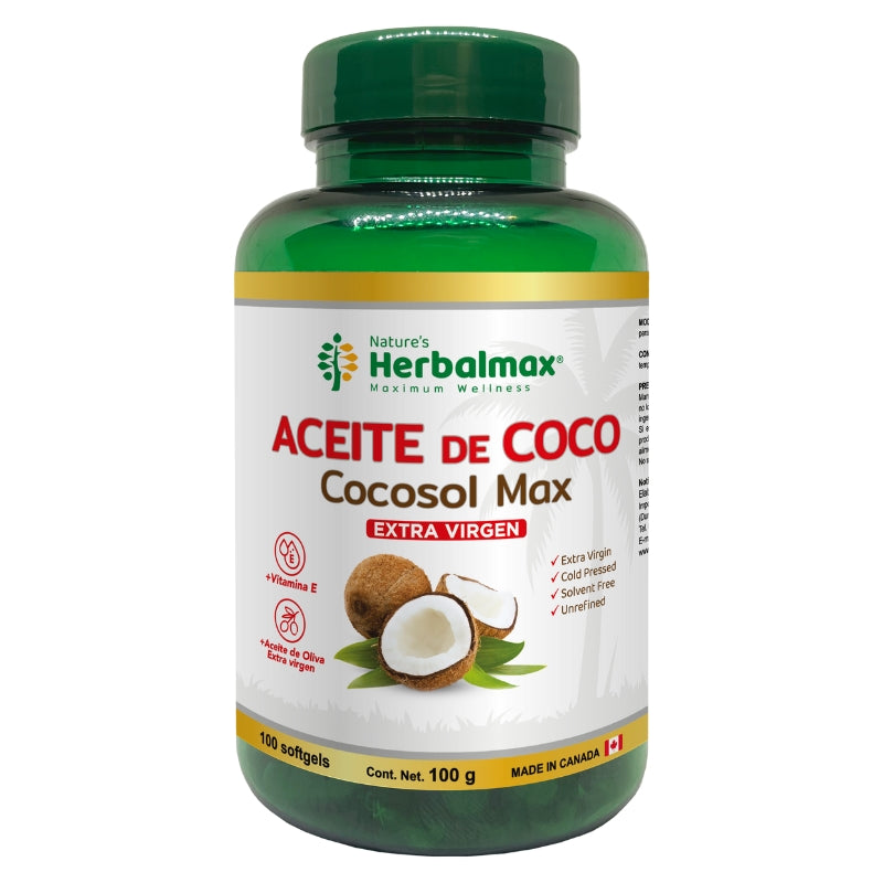 ACEITE DE COCO - COCOSOL MAX EXTRA VIRGEN *100 SOFTGELS