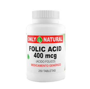 ACIDO FOLICO (FOLIC ACID) *250 TABLETAS