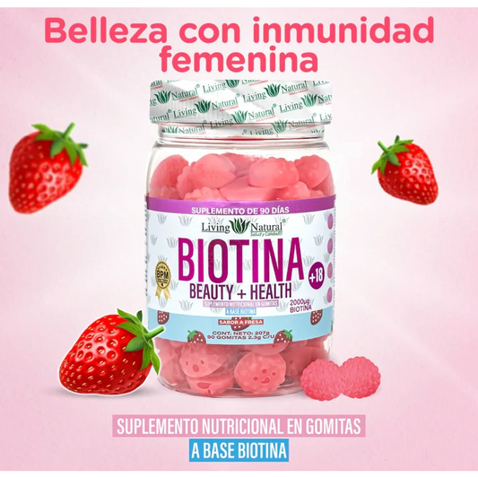 BIOTINA 2000UG GOMITAS *90 LIVING NATURAL