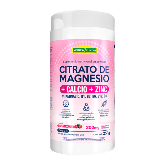 CITRATO DE MAGNESIO 250 G SABOR FRUTOS ROJOS
