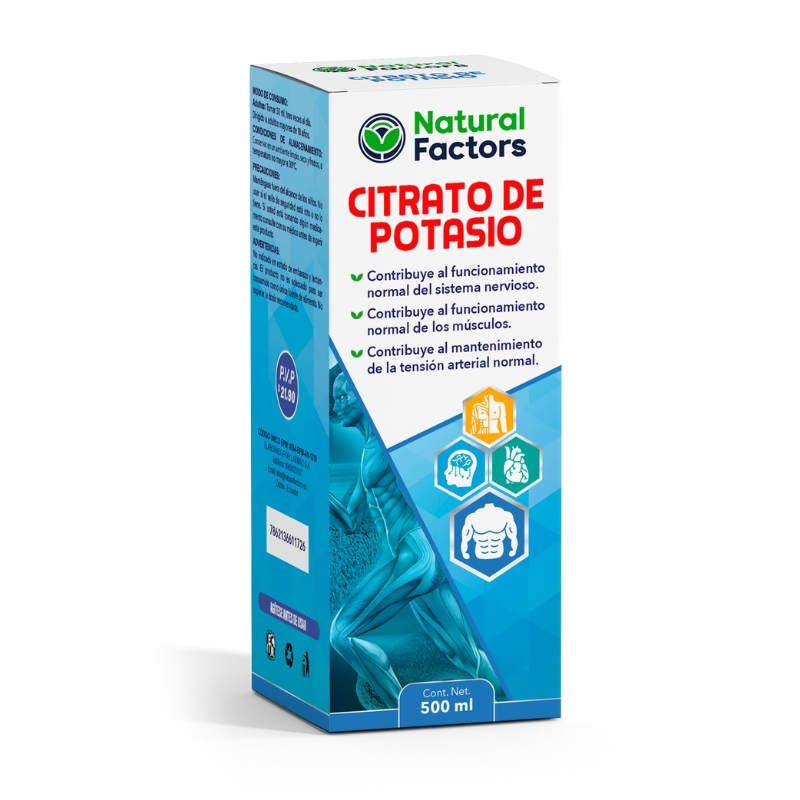 CITRATO DE POTASIO JARABE 500ML NATURAL FACTORS