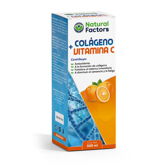 COLAGENO + VITAMINA C JARABE 500ml NATURAL FACTORS