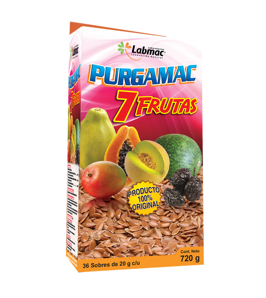 PURGAMAC 7 FRUTAS * UNIDAD