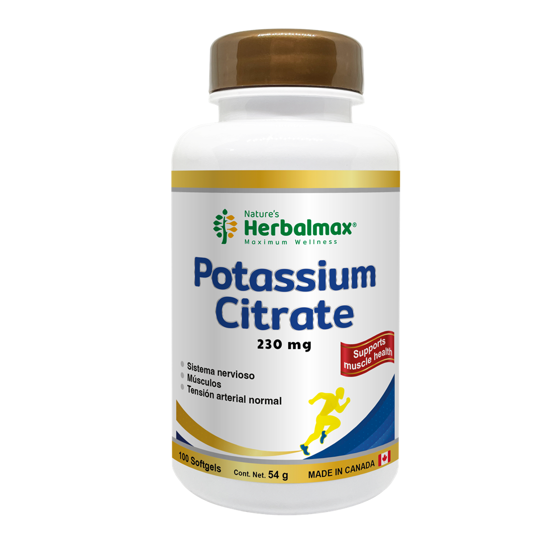 CITRATO DE POTASIO (POTASSIUM CITRATE) *100 CÁPSULAS