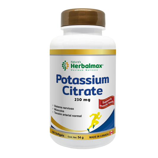 CITRATO DE POTASIO (POTASSIUM CITRATE) *100 CÁPSULAS