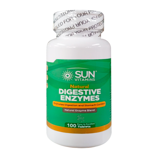 ENZIMAS DIGESTIVAS (DIGESTIVE ENZYMES) *100 TABLETAS