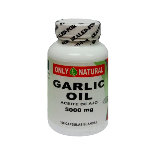 GARLIC OIL 5000mg *100 CÁPSULAS ONLY NATURAL