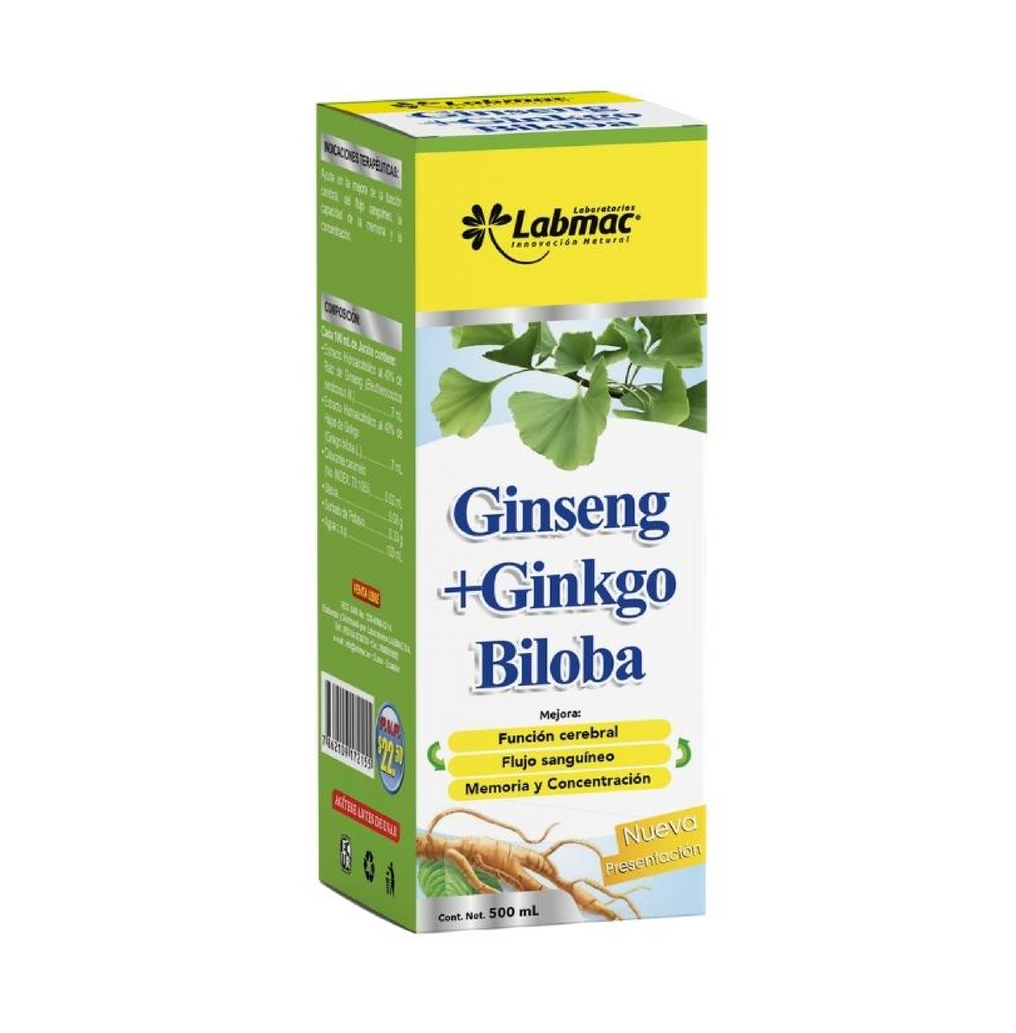 GINSENG + GINKGO BILOBA JARABE 500ml