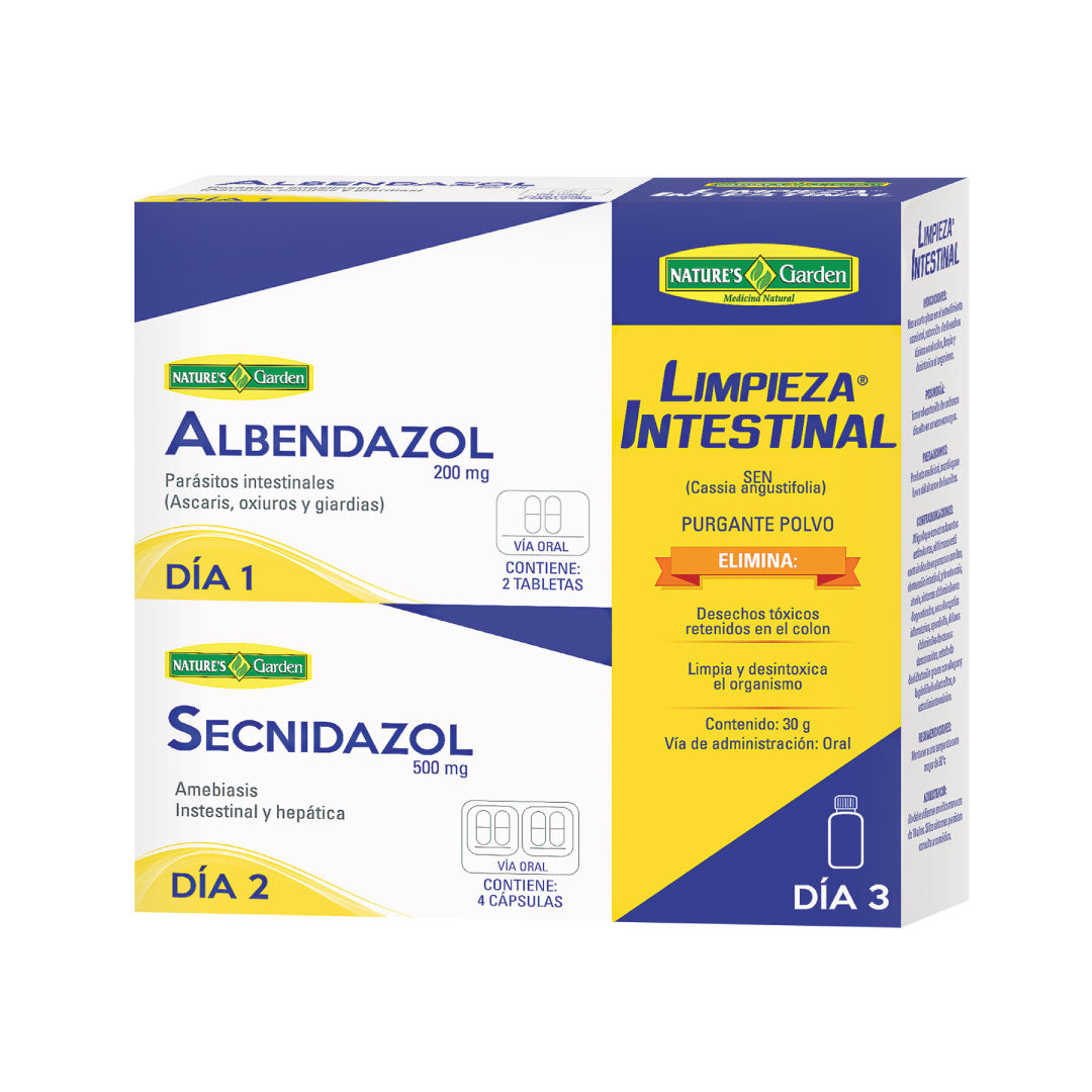 KIT ANTIPARASITARIO LIMPIEZA INTESTINAL