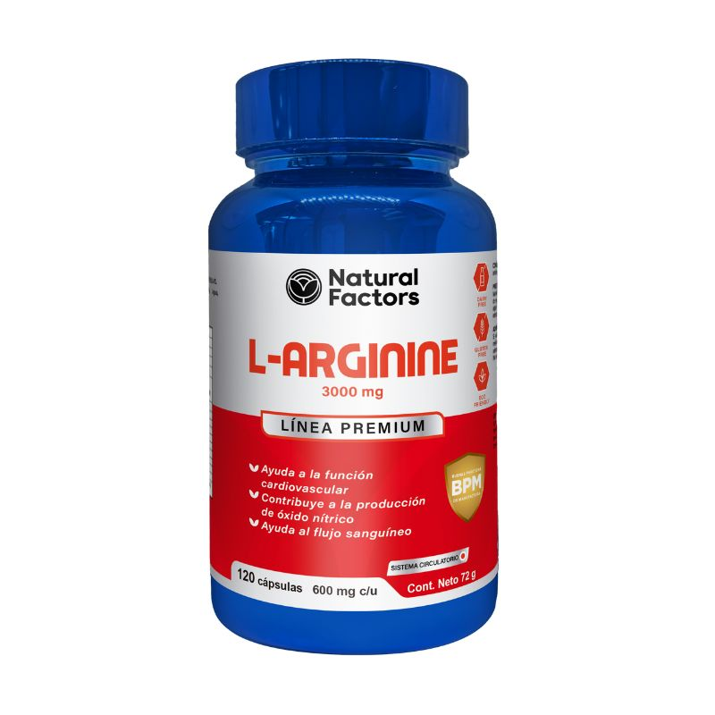 L-ARGININE *120 CÁPSULAS NATURAL FACTORS