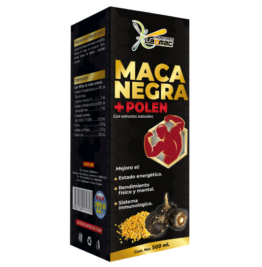 MACA NEGRA + POLEN JARABE 500ml