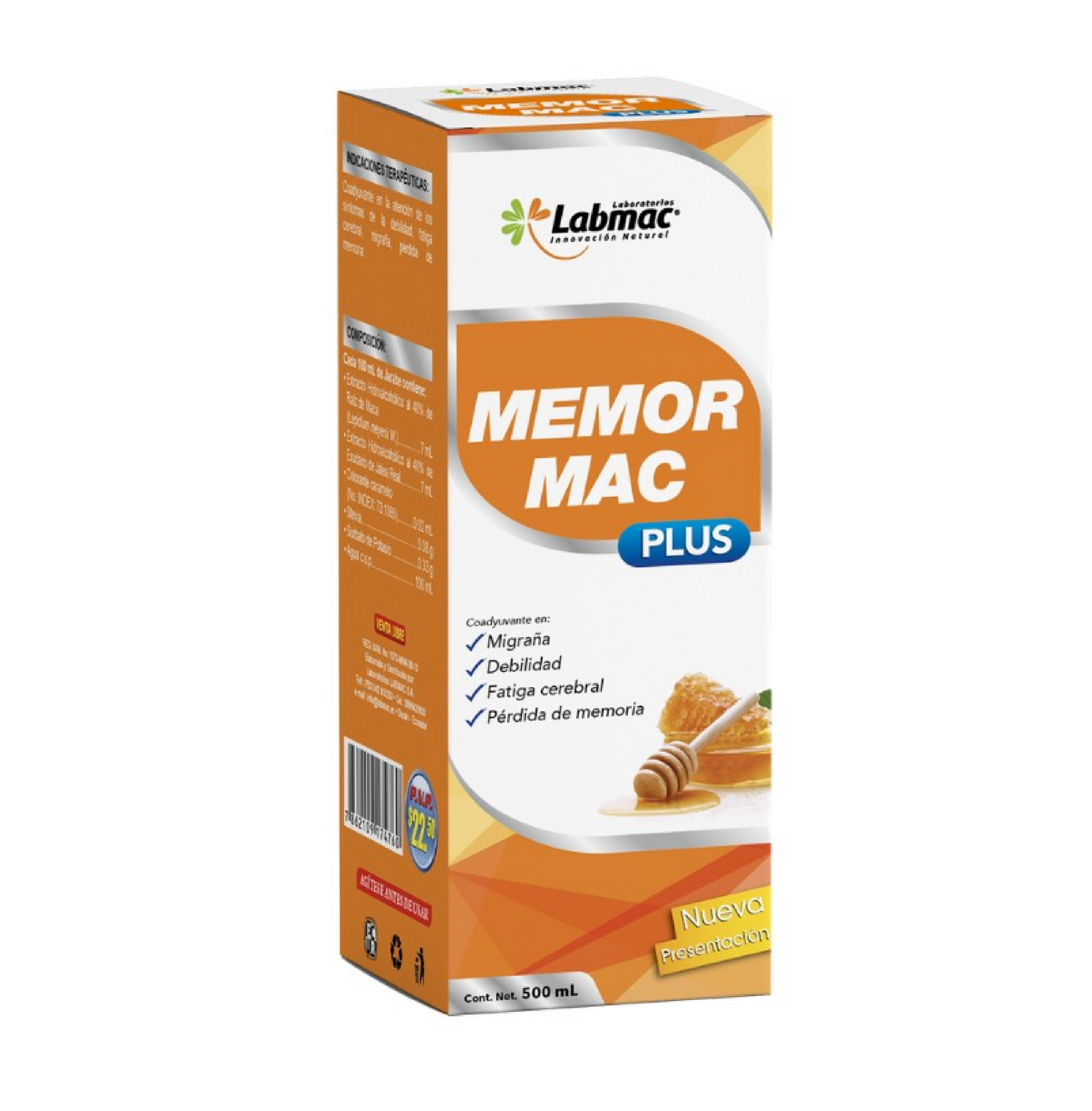 MEMORMAC PLUS JARABE 500ml