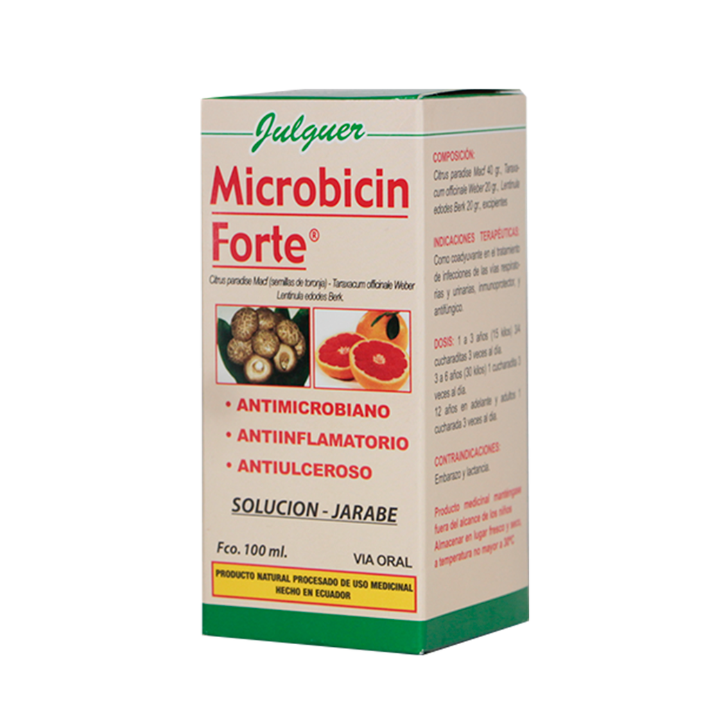MICROBICIN FORTE JARABE 120ml – El ParaĂso Vegetal