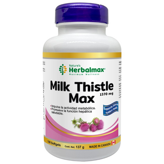 MILK THISTLE MAX (SILYMARIN)* 100 CÁPSULAS