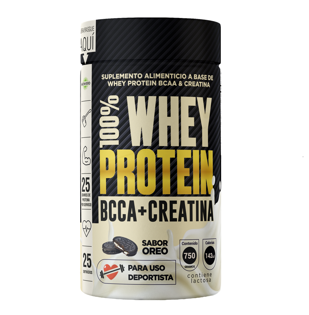 WHEY PROTEIN + BCCA + CREATINA 750GR (OREO)