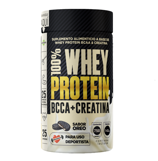 WHEY PROTEIN + BCCA + CREATINA 750GR (OREO)