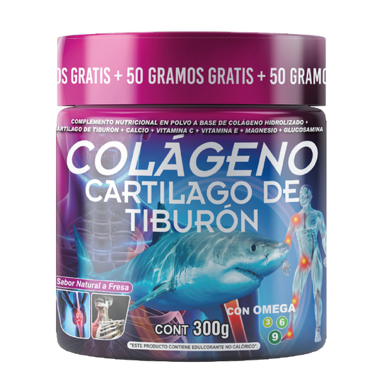 COLAGENO + CARTILAGO DE TIBURON 300GR + 50GR (FUCSIA / ROSADO)