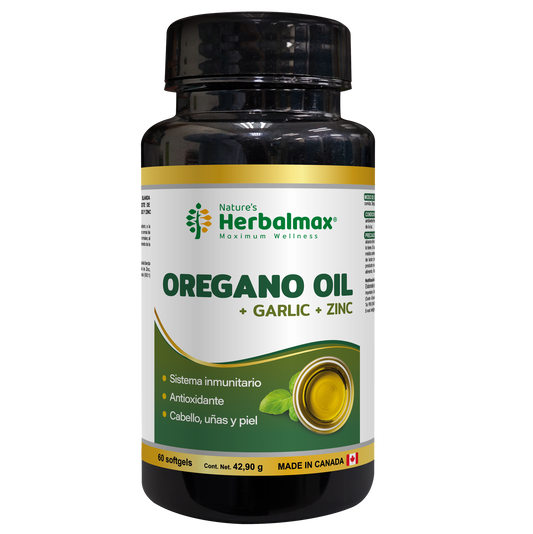 OREGANO OIL + GARLIC + ZINC