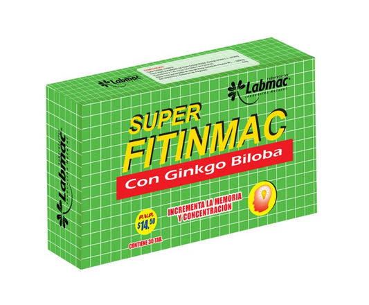 SUPER FITINMAC CON GINKGO BILOBA *30 TABLETAS