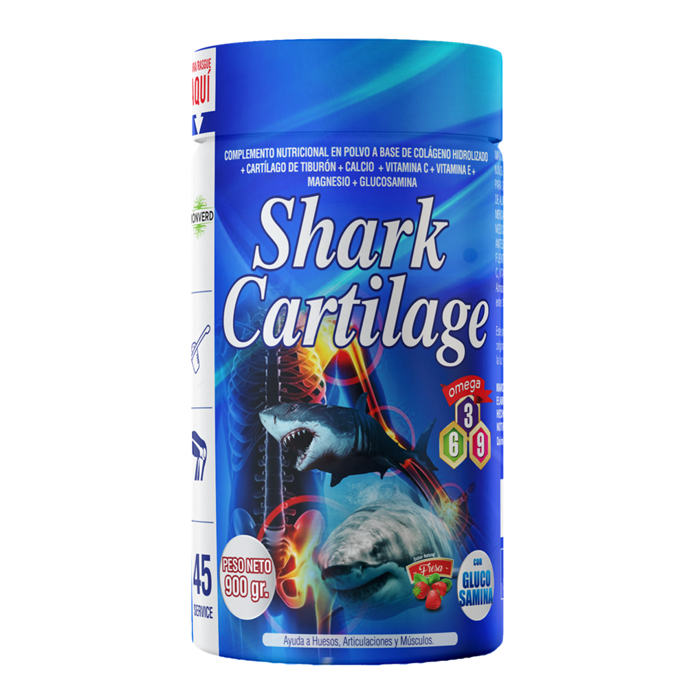 COLAGENO SHARK CARTILAGE POTE 900GR (AZUL)