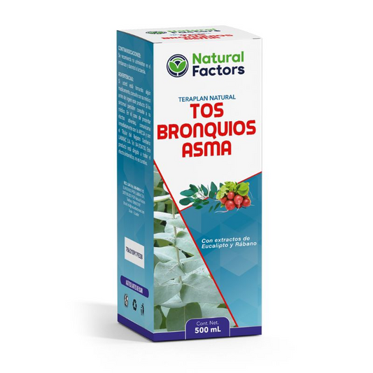 TOS BRONQUIO Y ASMA JARABE 500ml NATURAL FACTORS