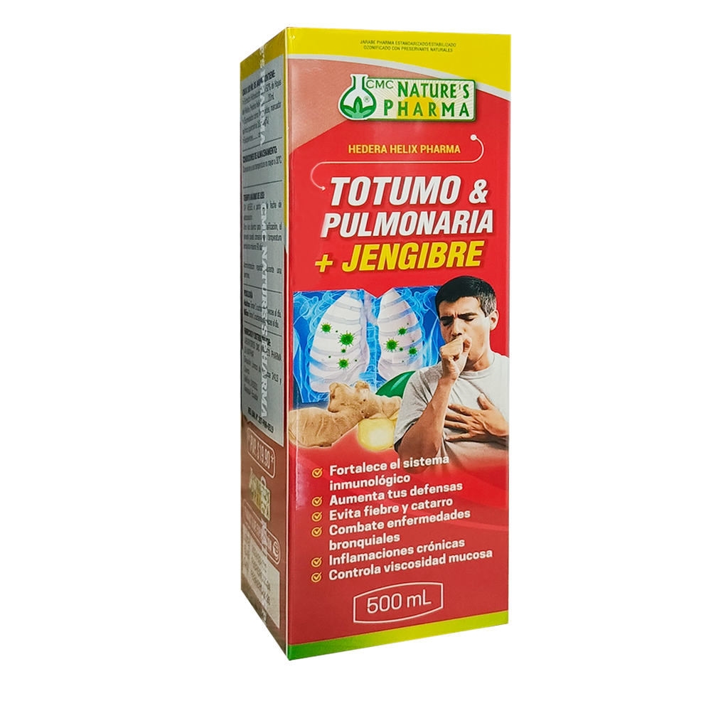 TOTUMO & PULMONARIA + JENGIBRE JARABE 500ml