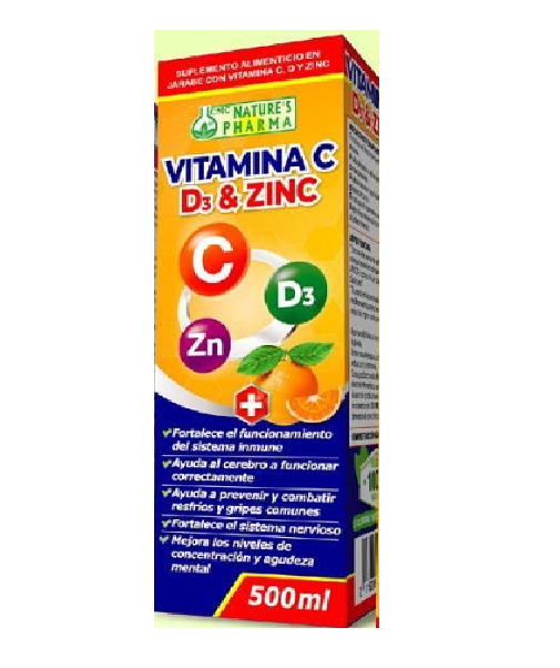 VITAMINA C D3 & ZINC JARABE 500ml