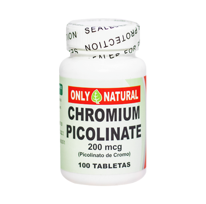 CHROMIUM PICOLINATE (PICOLINATO DE CROMO) *100 TABLETAS