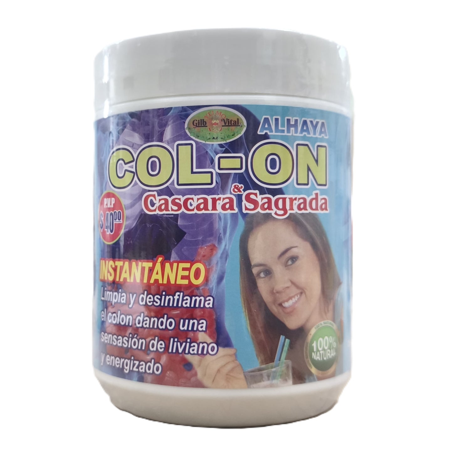 COL-ON CÁSCARA SAGRADA POTE 500g