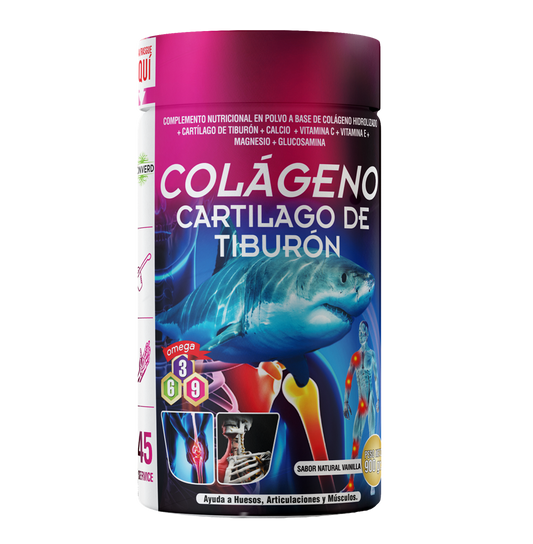 COLAGENO + CARTILAGO DE TIBURON 900GR (FUCSIA / ROSA)