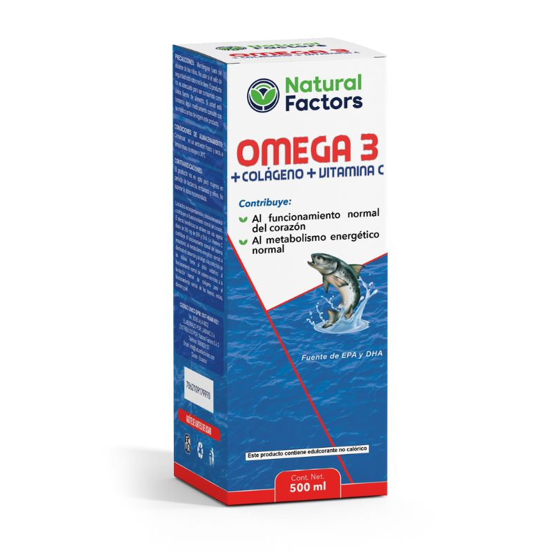 OMEGA 3 + COLAGENO + VITAMINA C JARABE 500ml