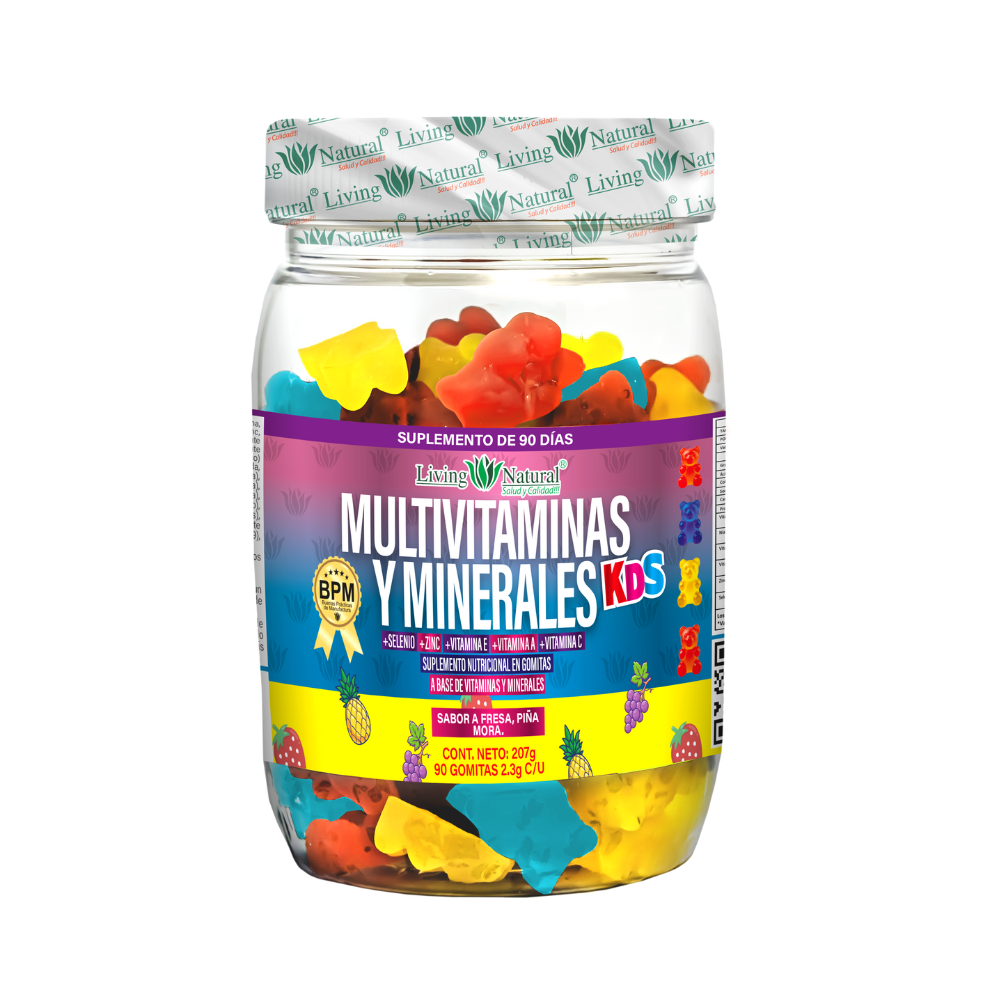 MULTIVITAMINAS Y MINERALES KIDS *90 GOMITAS