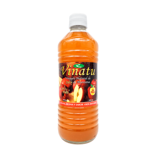 VINAGRE DE MANZANA CON LA MADRE (VINATU) 500 ML.